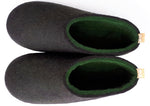 men's handmade 100% wool seamless felt slipper from Mongolia
